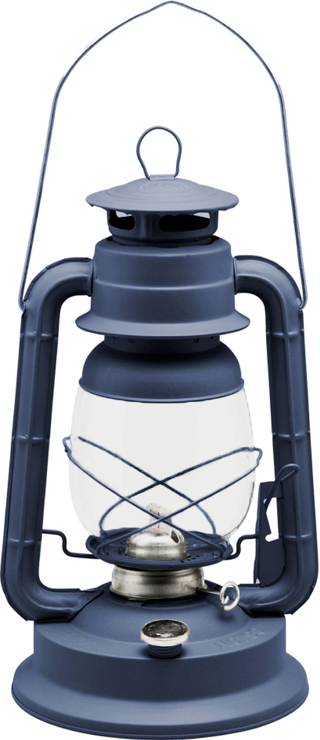 CAO Lampe Tempête Déco H 35 Cm Lanternes de randonnée Adulte Unisexe, Bleu Ardoise