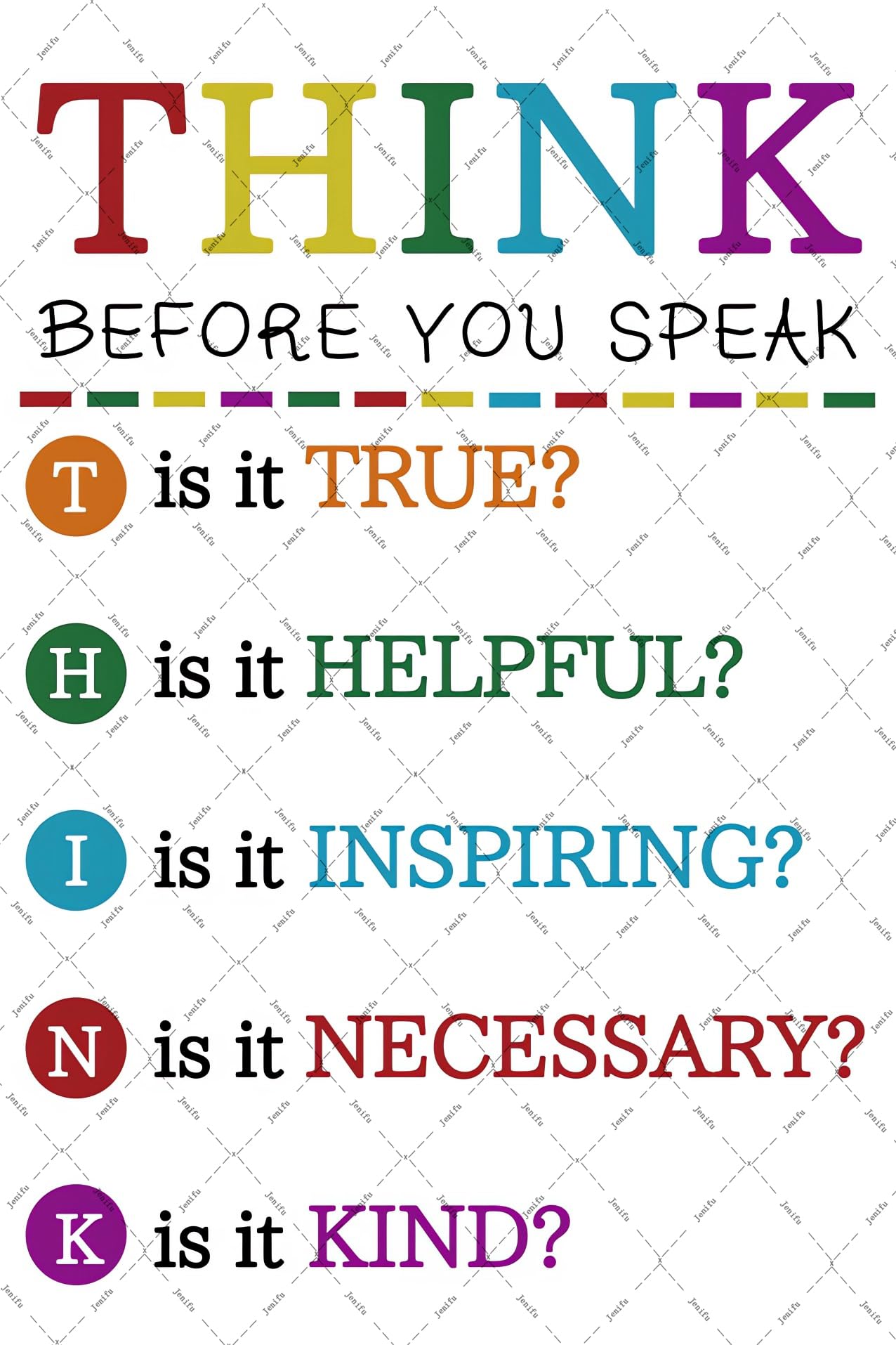 Mental Health Wall Decor Think Before You Speak Metal Tin Signs Classroom Tin Signs Positive Quotes Inspirational Tin Signs Educational Mental Signstherapy Artwork Motivational Quote 8x12 Inch