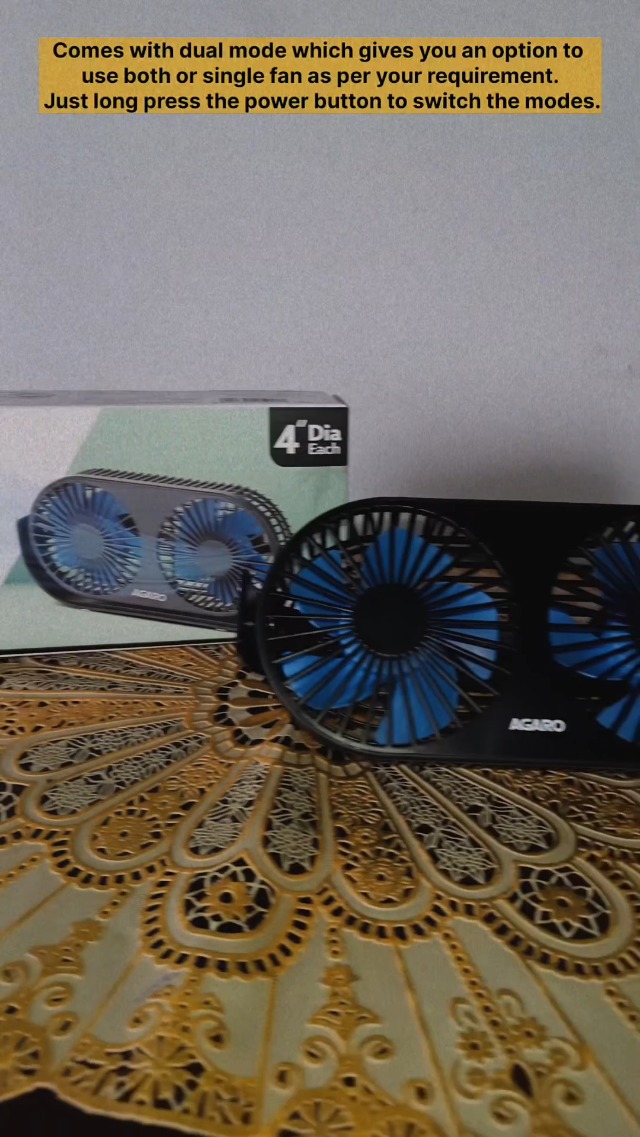 Watch agaro signify usb desk twin fan on Amazon Live