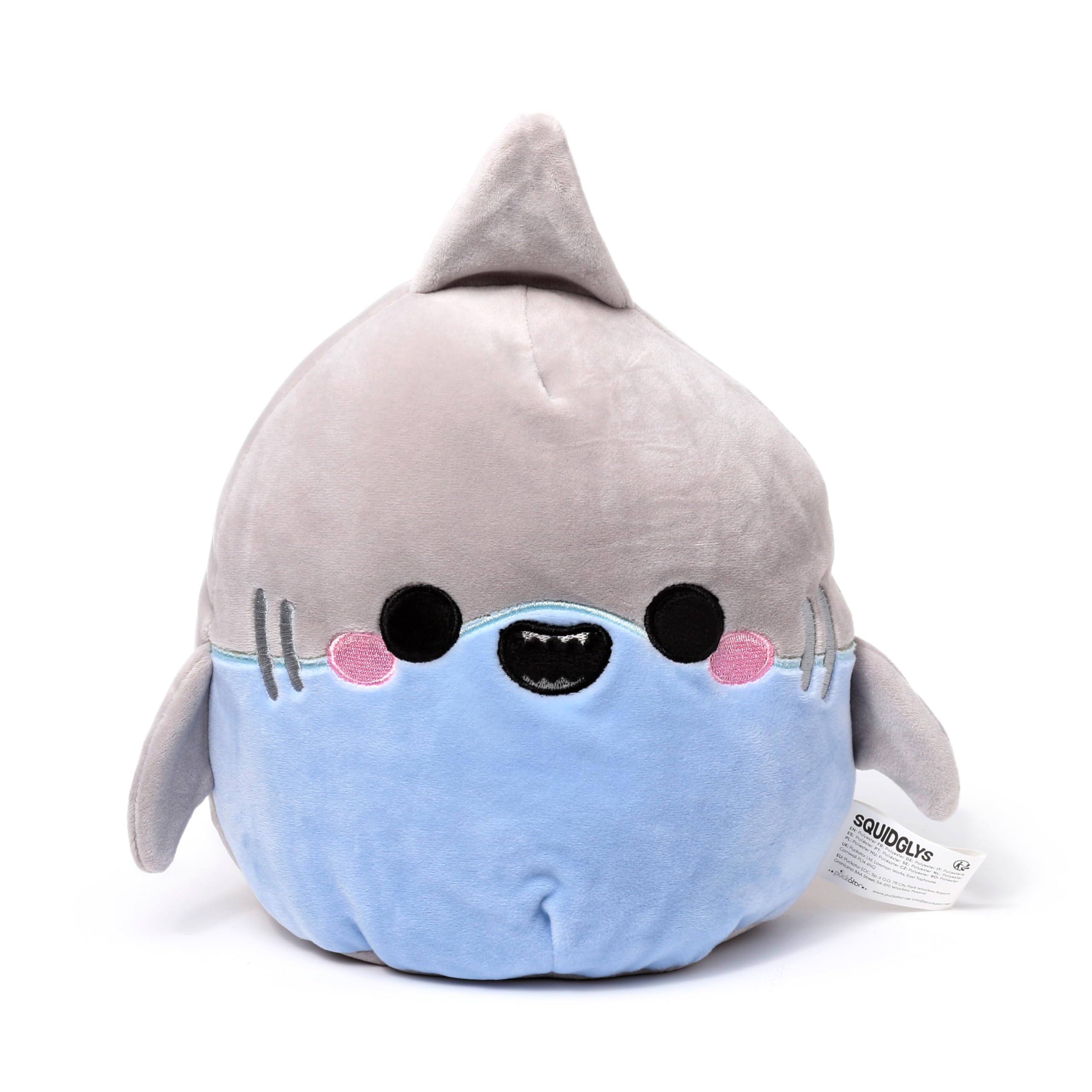 Puckator Squidglys Adoramals Archie the Shark Plush Toy - Plushies Cute Animal Baby Newborn Kids Toys Stuff Gifts Gift For Girlfriend Cuddly Stuffed Toy Plushie