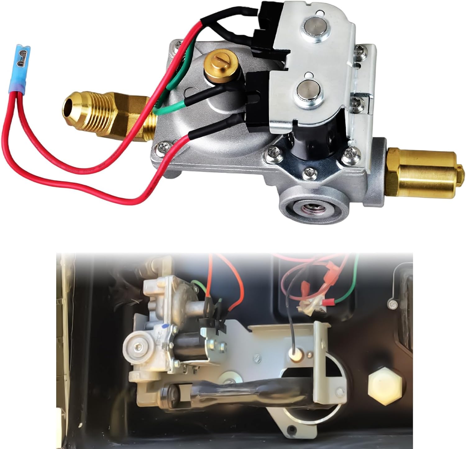 MuHize RV Water Heater Gas Valve Solenoid Replacement Kit for Atwood 92089, Fits 6 Gallon Water Heater Tanks, Replaces 93844 93870 93321 92078 & G10/GC10 Series Models