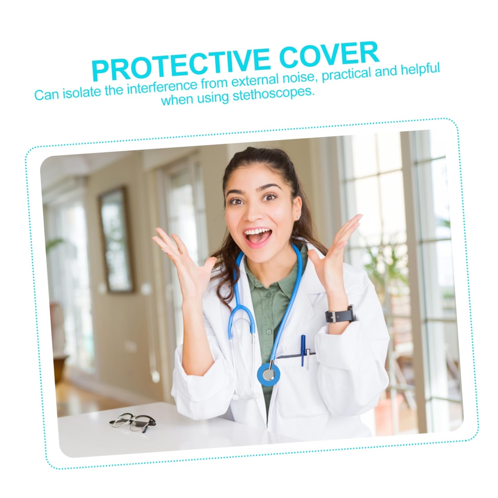 Zerodeko 10 Juegos Cubierta De Estetoscopio De Silicona Protector Estetoscopios Accesorios Médicos Y Estudiantes De Instalar 10 Piezas X 10