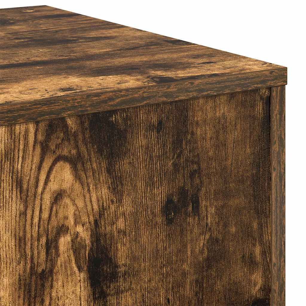 Fengshui Beistelltische 3er Set Räuchereiche Holzwerkstoff | Verschiedene Größen, Multifunktional für Wohnzimmer oder Schlafzimmer, Einfache Reinigung mit feuchtem Tuch