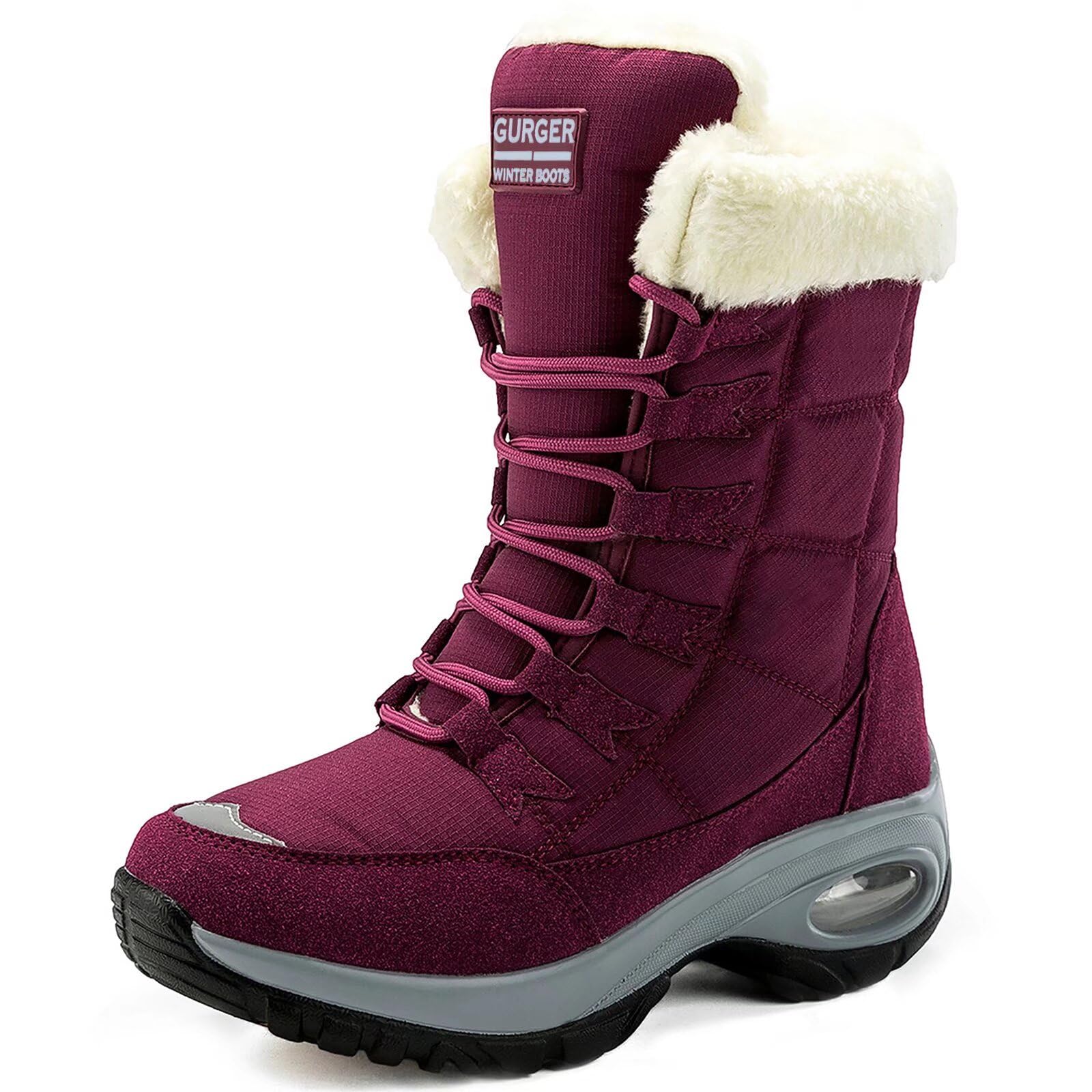 Botas de Invierno Mujer, Impermeable Piel Cálido Forro