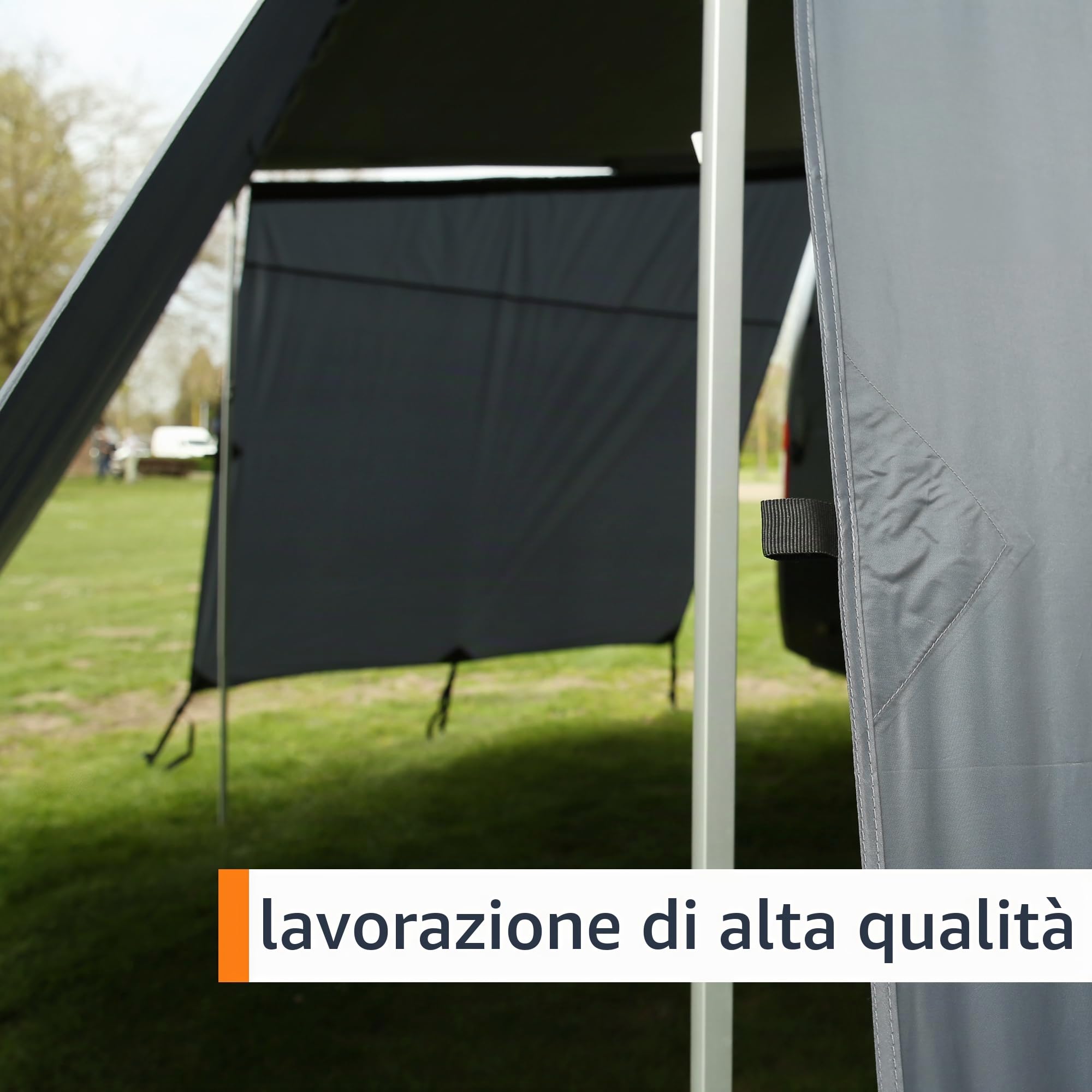 your GEAR Korsika 4.3 - Set da parete con parete anteriore e 2 pareti laterali, protezione da sole, vento e pioggia