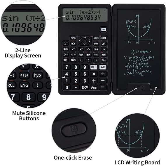 Scientific Calculators for Students, Cute Calculator with Notepad
