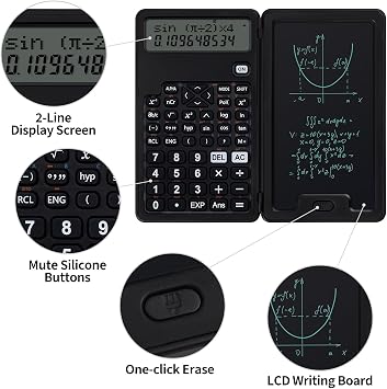 Scientific Calculators for Students, Cute Calculator with Notepad