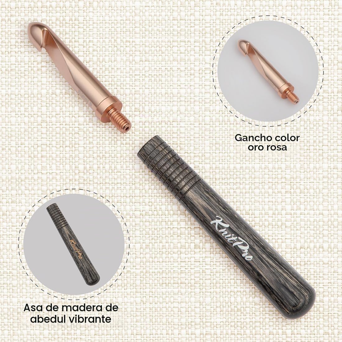 Juego de agujas de crochet KnitPro Oasis Inter. de 2,0 a 5,0 mm para principiantes, 1 pieza