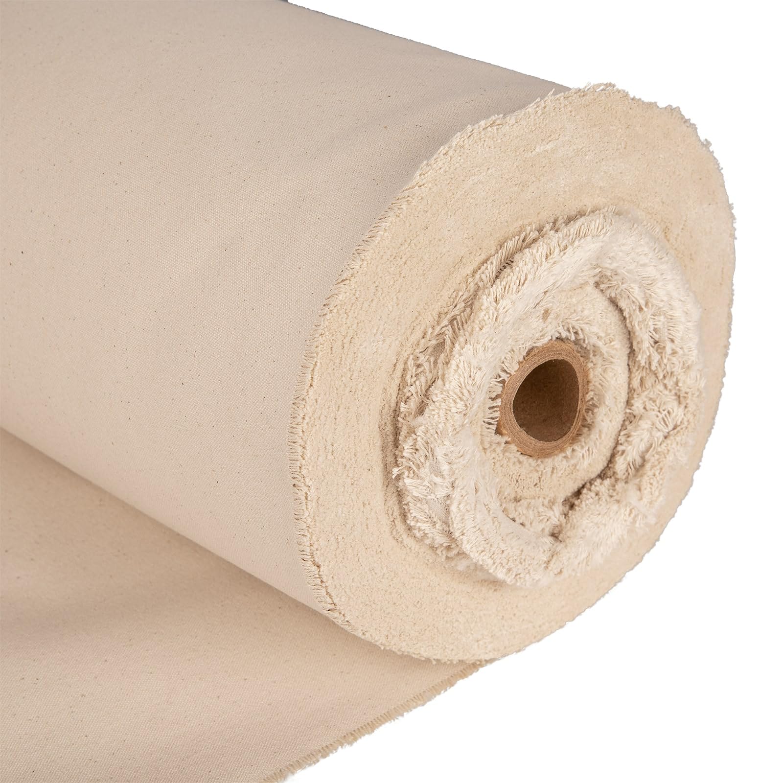 Heavy Duty Canvas Fabric - 60 Inch or 72 Inch Width, Multi-Use for Artist Canvas, Upholstery, Painting Drop Cloth, Decorating, Dust Sheets, Sewing Material - by CRAFT Queen LTD(20m, 60 Inch)