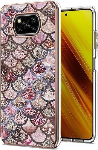 Funda compatible con Xiaomi Poco X3 NFC, compatible con Xiaomi Poco X3 Pro/Poco X3 para teléfono móvil TPU funda FLP