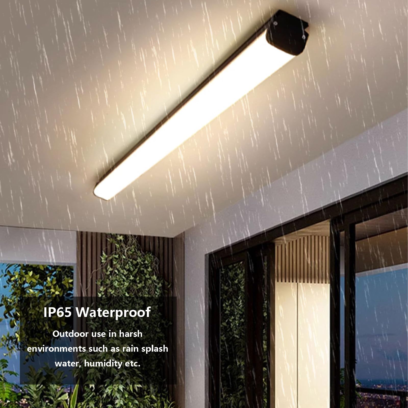 Applique Murale d'extérieur à LED IP65 étanche pour Villa, Design à Longue Bande, luminaire décoratif de Jardin, extérieur/intérieur, en Aluminium, pour Garage, terrasse