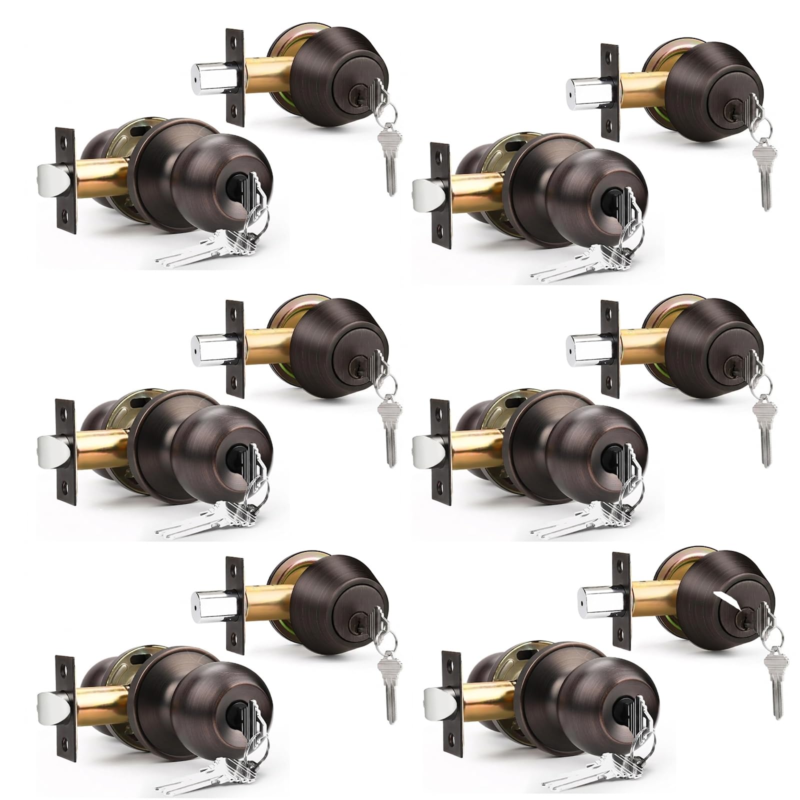 Stainless Steel Door Knobs - Keyed Alike Locks -20