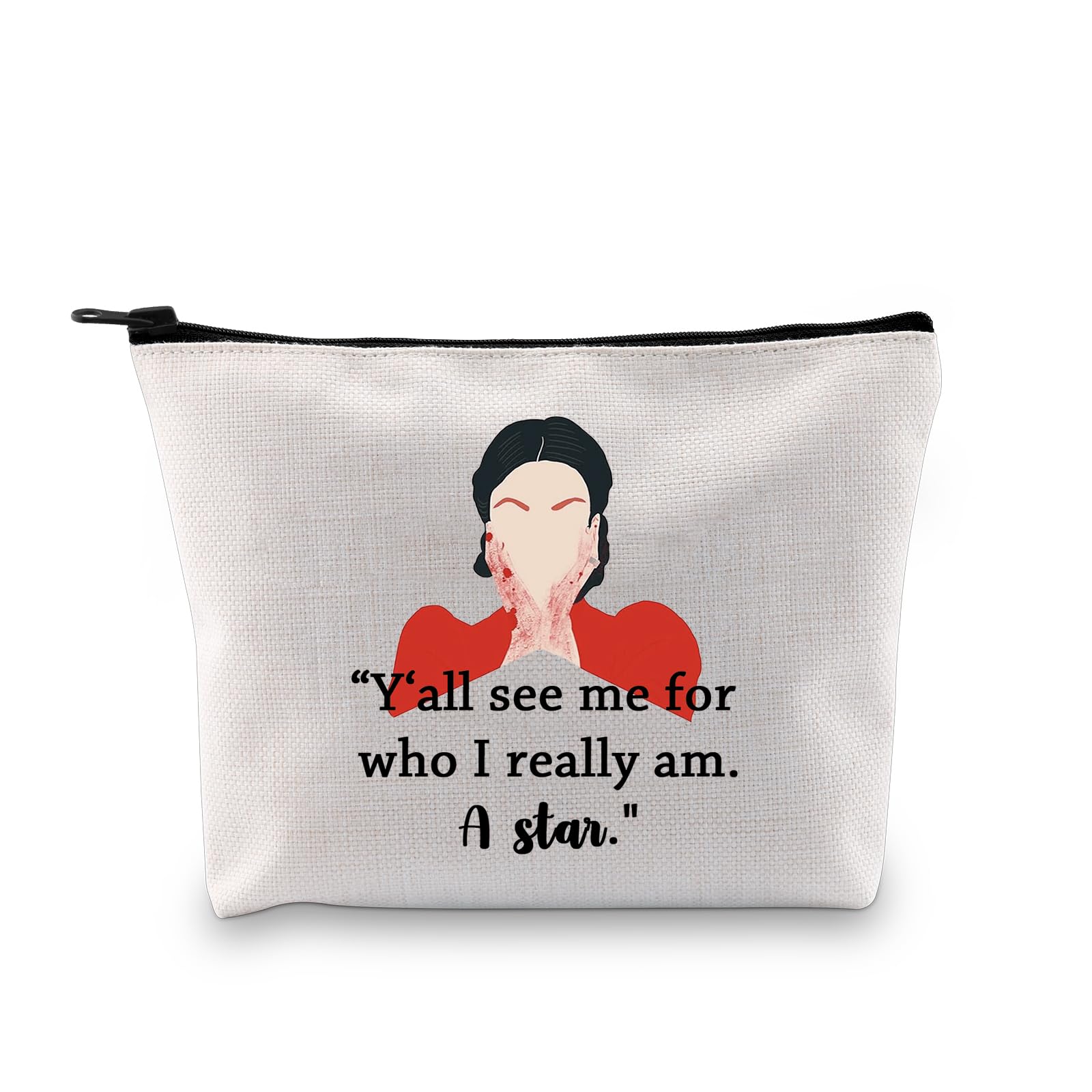 G2TUP Movie Inspired Gift Y‘all See Me Makeup Bag Slasher Film Fan Cosmetic Bag Horror Movie Lover Gift Movie Merch (Y‘all See Me MB), Y‘all See Me MB