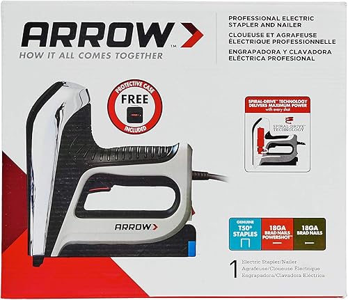 Miniatura 3 de Arrow Fastener T50AC - Pistola de grapas eléctrica profesional y clavadora