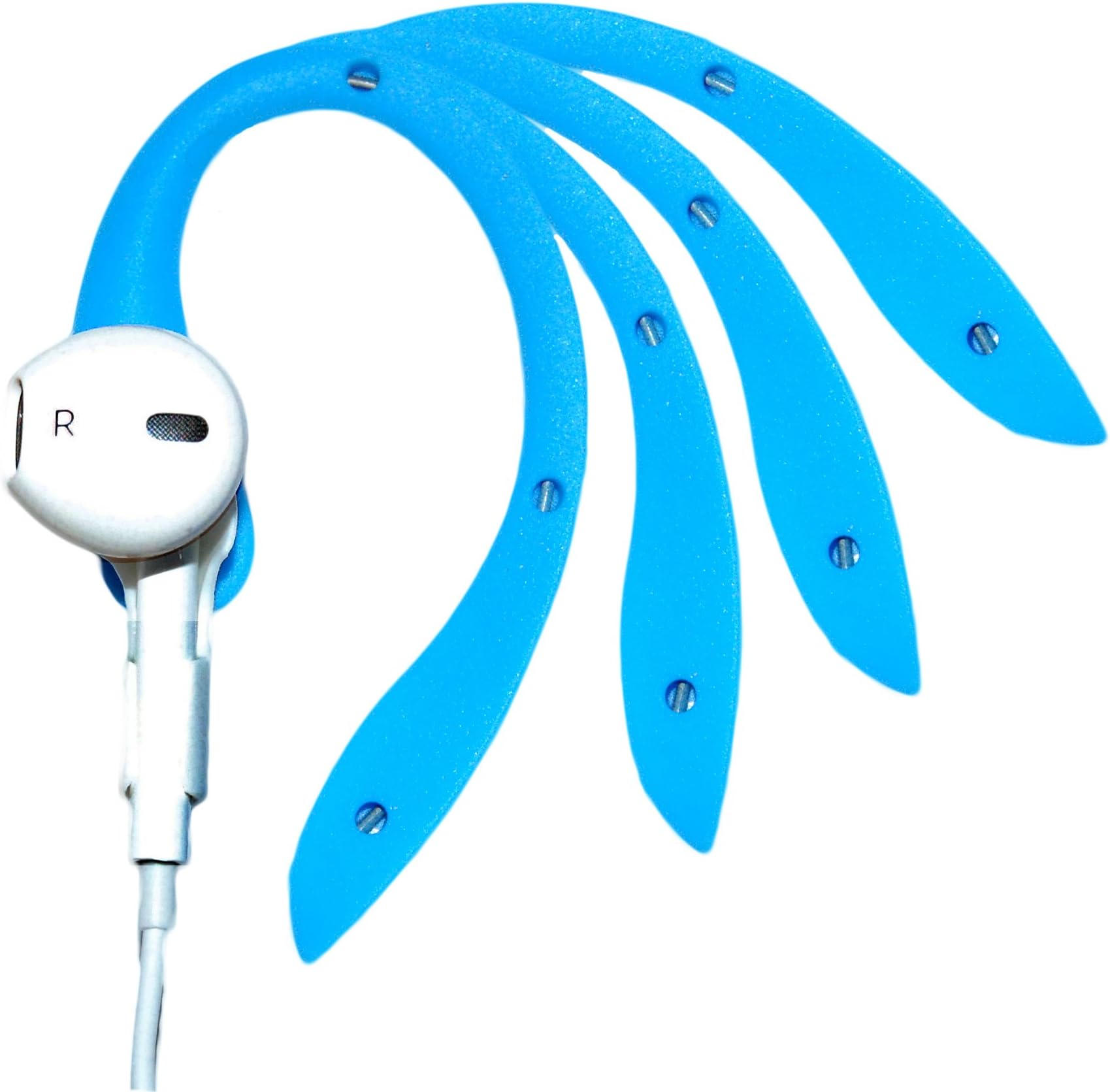 EARBUDi Flex - Compatible with Your Apple iPhone Wired EarPods | Attaches to Your Wired EarPods That Come Free with The Latest iPhone Models | (Blue)