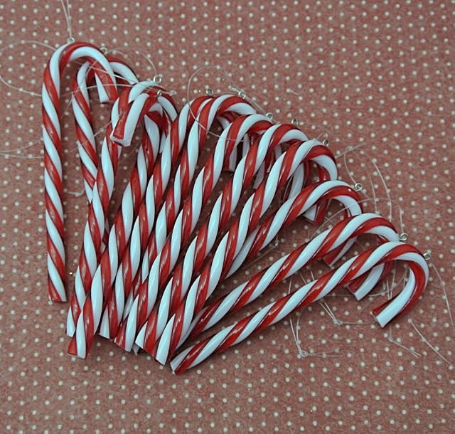 Gisela Graham Christmas Box of 12 Candy Canes Tree Decorations by Gisela Graham
