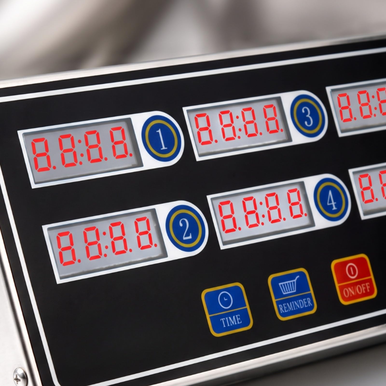 Qianly Temporizzatore Digitale con Display | Staffa di Regolazione Dell'angolo, Timer da con Posteriore, Commerciale, Timer Professionale da