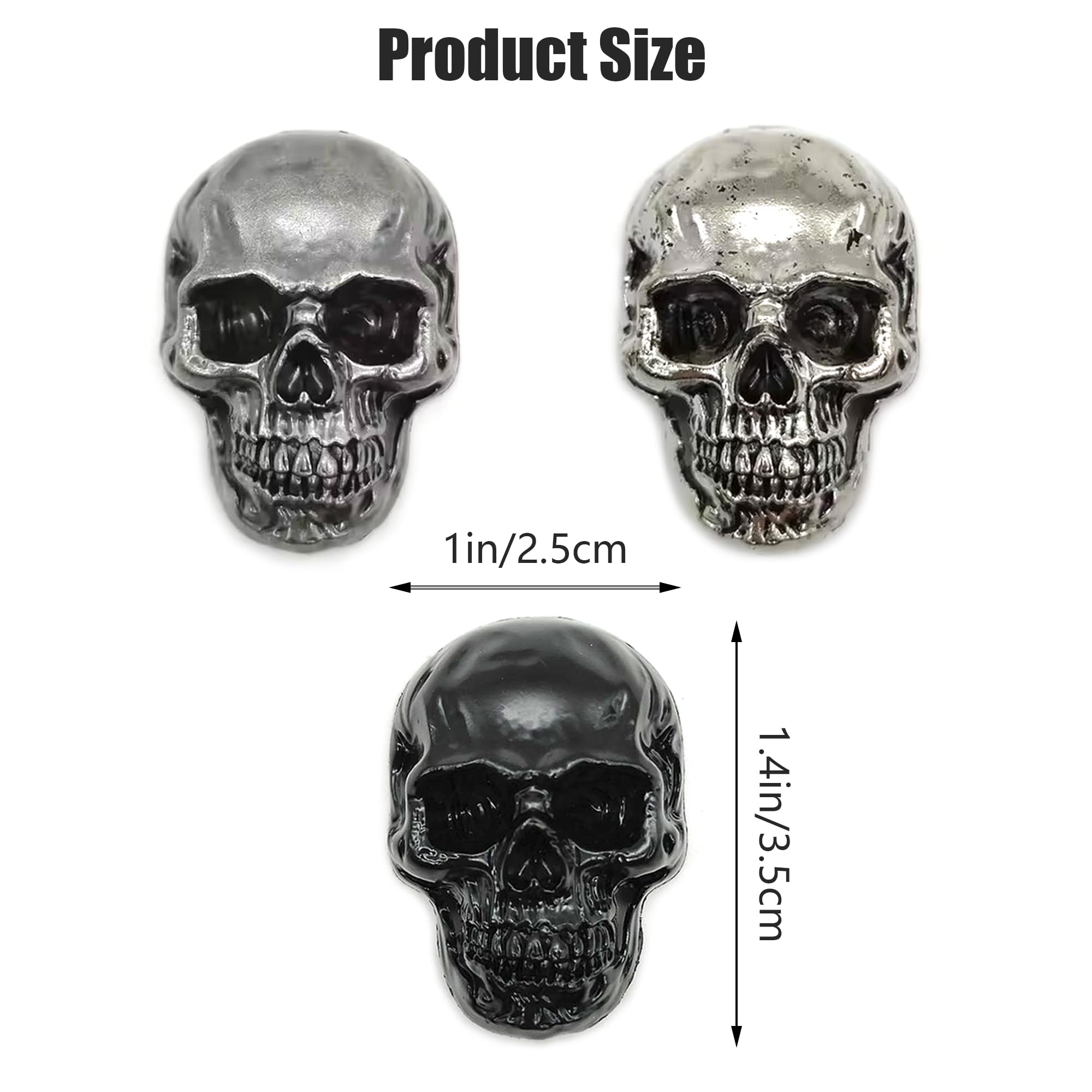 6 Pcs Fare Teschio Conchos 3D Cranio Tappo Vite Borchie In Pelle Decorare Punk Fresco Vite Fai Da Te Mestiere Riparazioni Borsa Vestiti Scarpe Decor