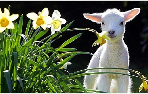 Miniatura 3 de CafePress EASTER LAMB AND FLORES - Taza de café de cerámica, 2 tazas, taza de té, 11 onzas