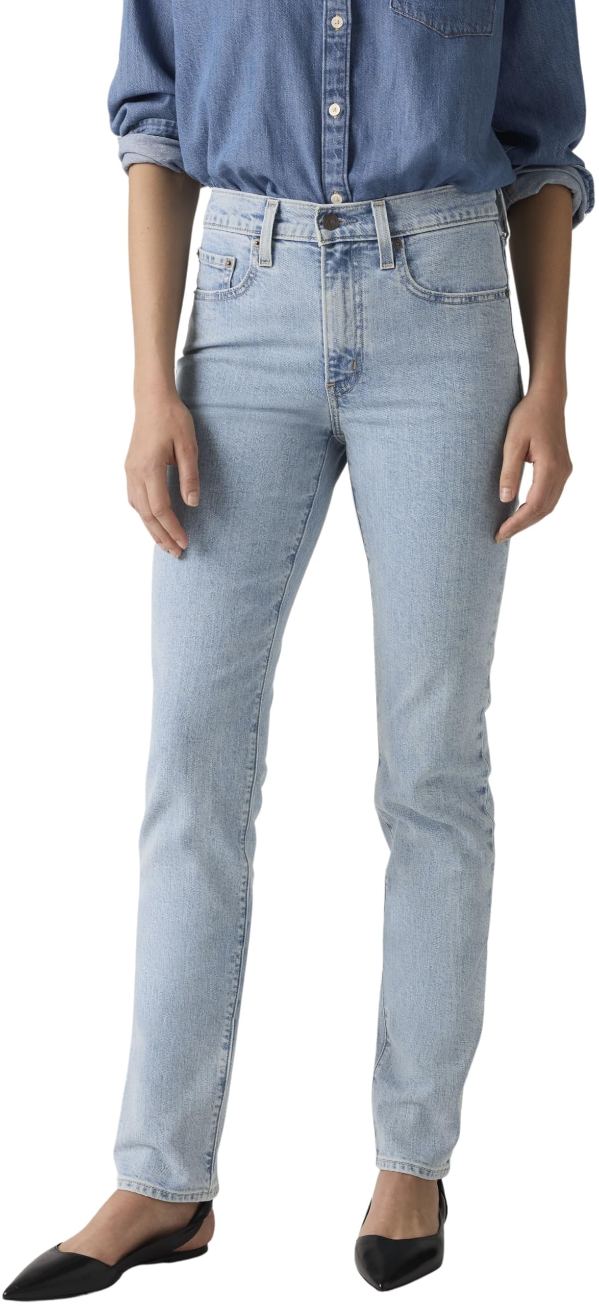 Levi's Women's Jeans 724 with Stretch, Straight Fit, Blue (Siren Singer), W28/L30
