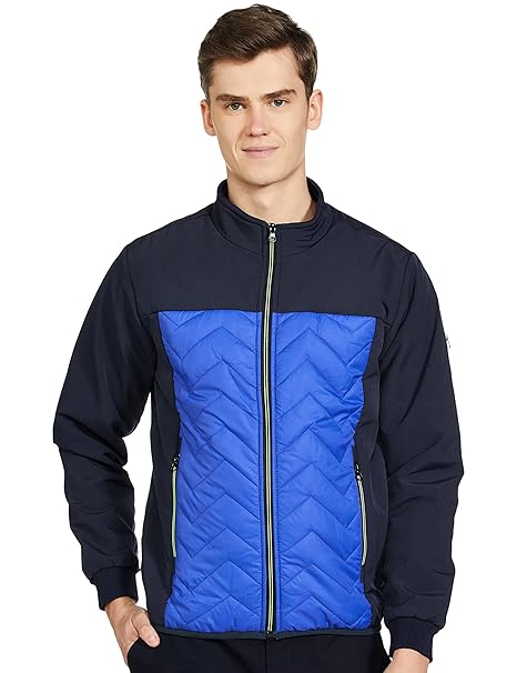 The Indian Garage Co Men Slim Fit Solid Bomber Jackets