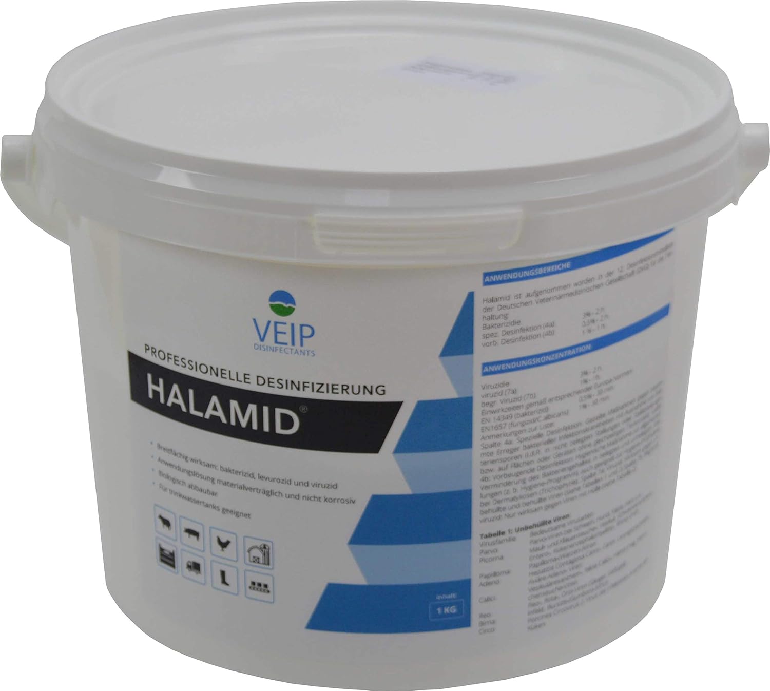 Halamid the original. CHLORAMINT Professional Disinfectant against