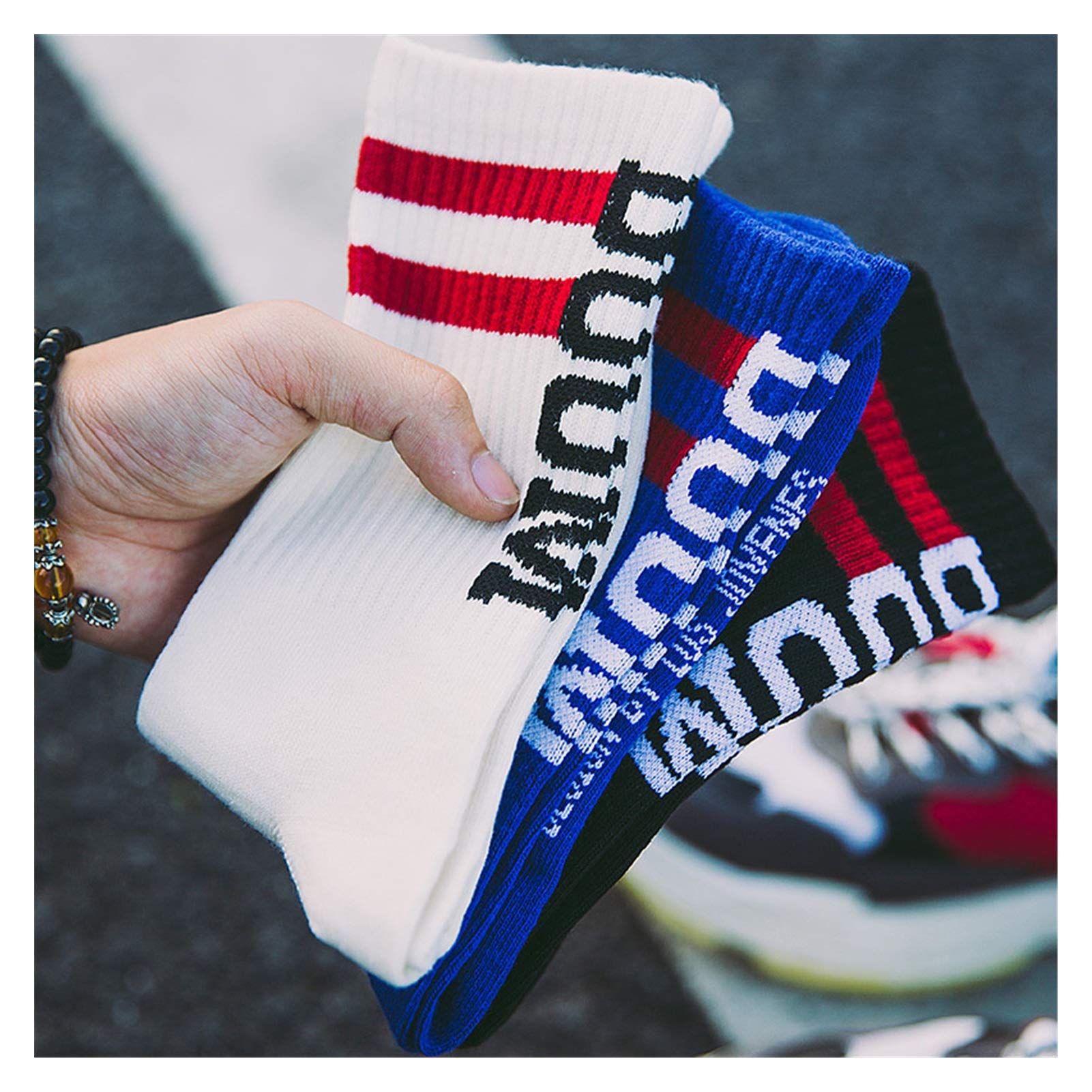 Amazon.co.jp: 靴下 ニューストリートスケートストリートダンスメンズ