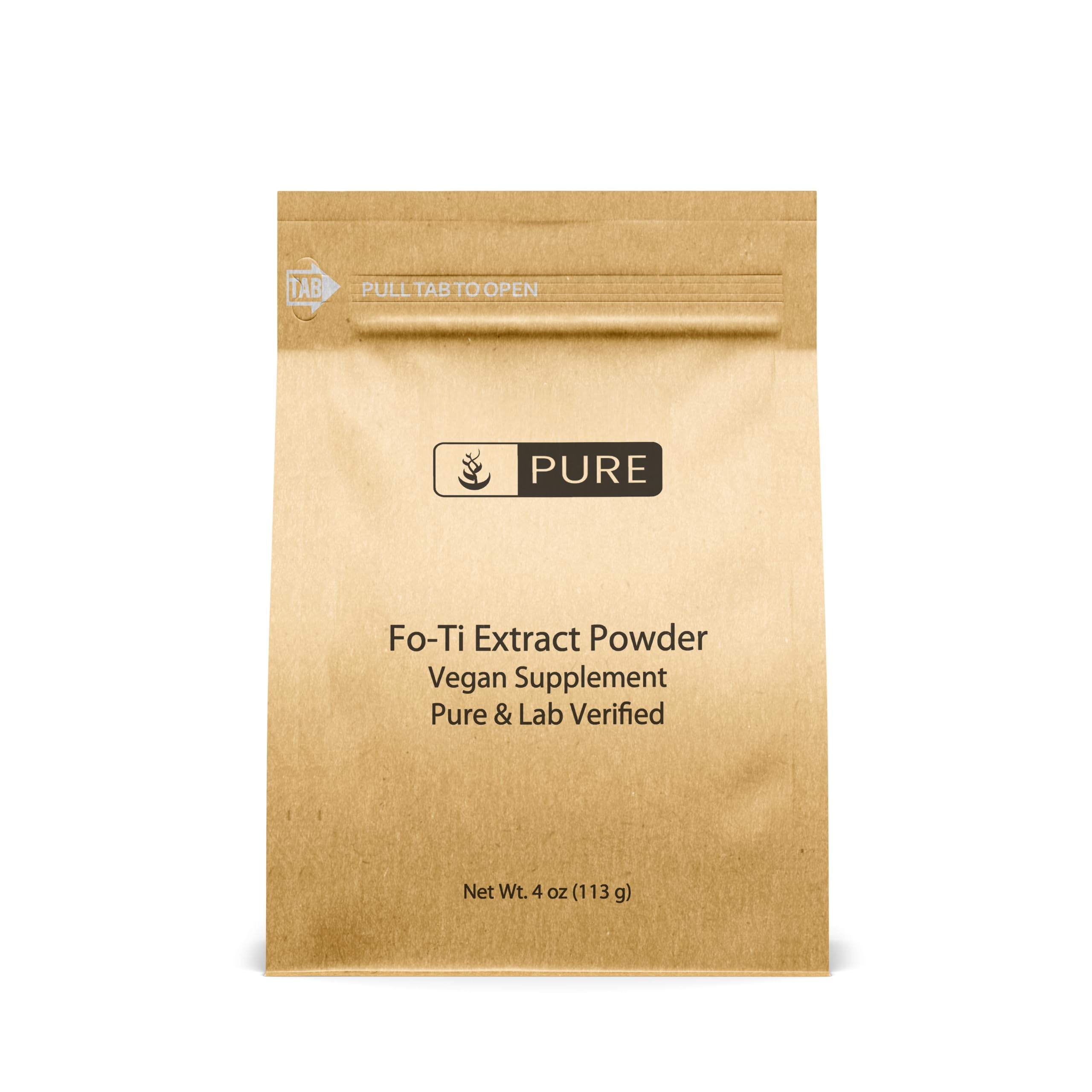 Pure Original Ingredients Fo-Ti Extract Powder (4 oz) Chinise Climbing Eco-Friendly Packaging, Natural & Fine Ground
