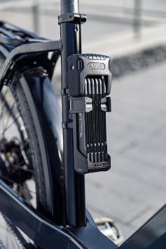 ABUS folding lock Bordo Granit 6500K with SH lock holder - set of 2 - bicycle lock with XPlus cylinder for high tamper protection - ABUS safety level 15 - length 90 cm