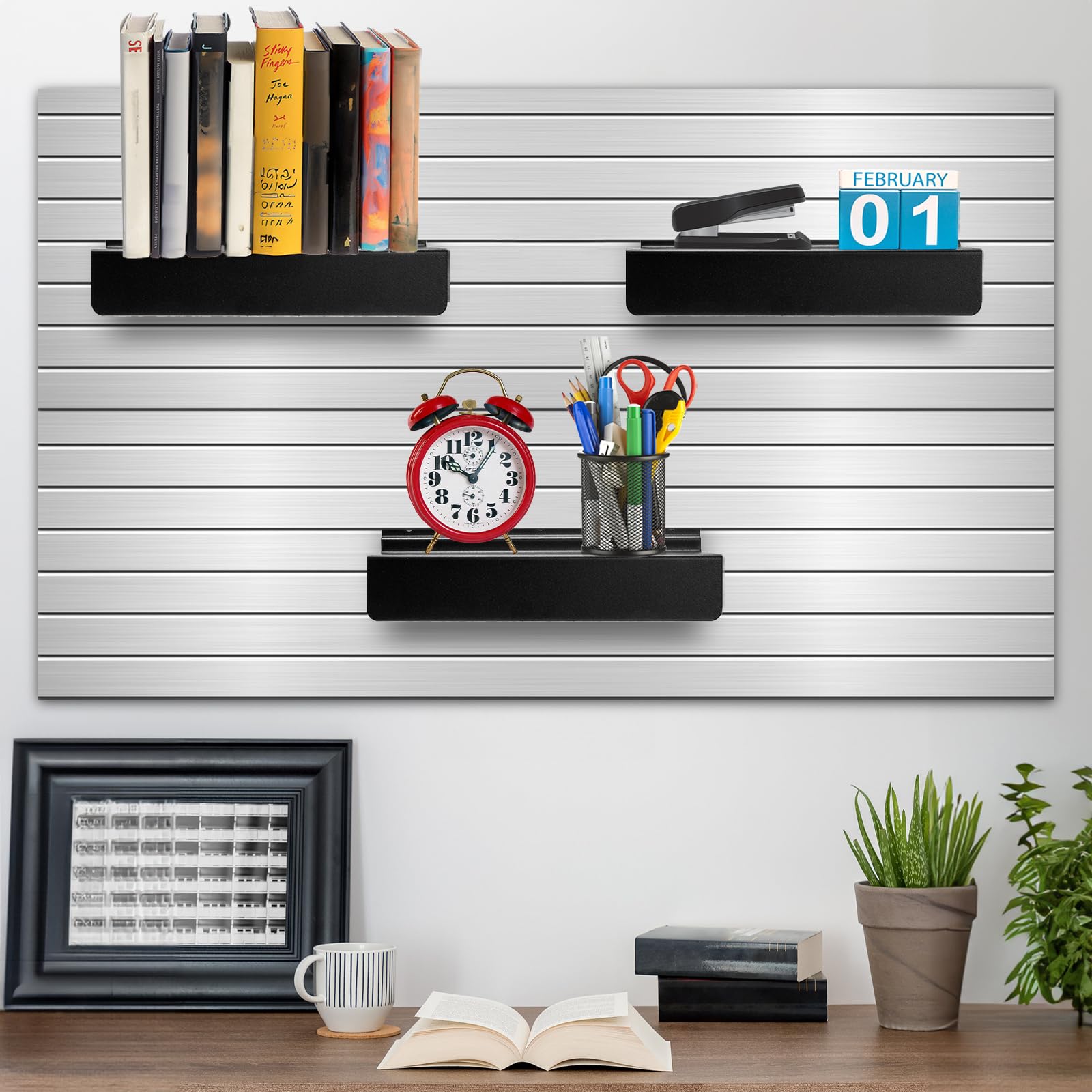 Oudain Metal Slat Wall Shelves Slatwall Accessories Slat Wall Shelves And Fixtures - View #11