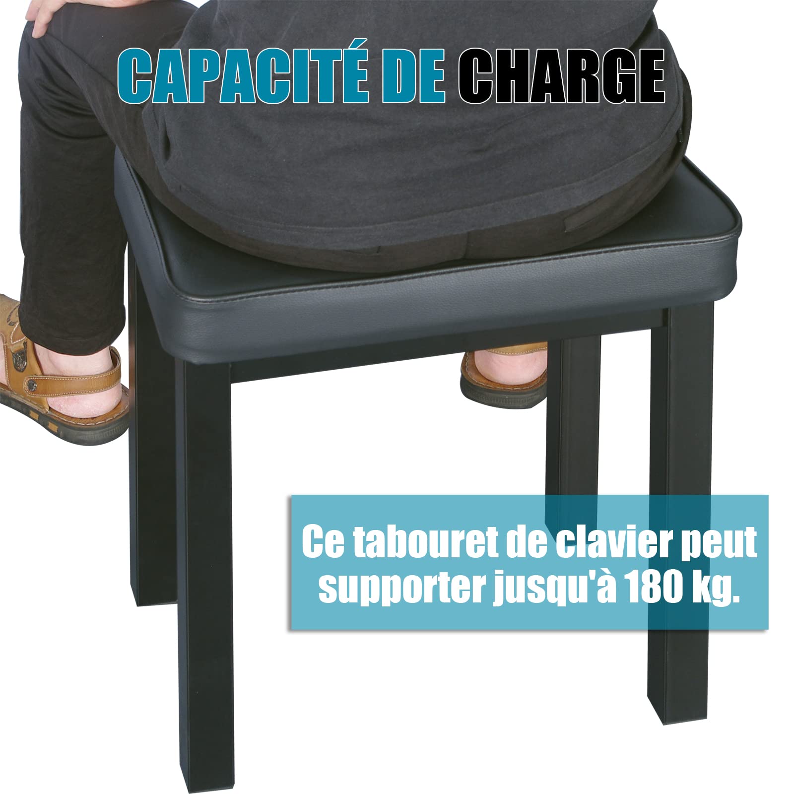 GLEAM Banc de Piano rembourré pour Enfants ou à Usage Unique