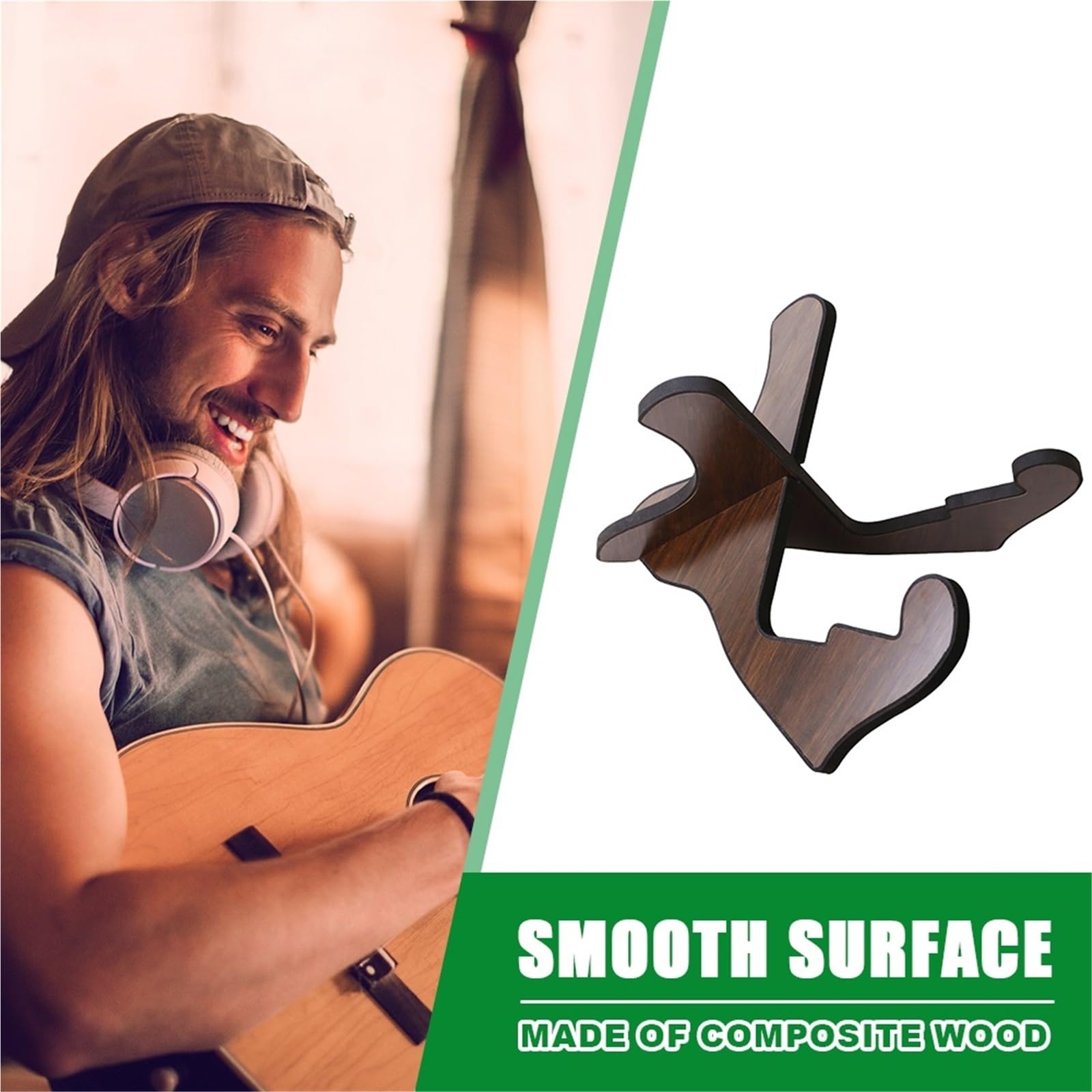 supporto chitarra Wooden Guitar Stand Universal | Portable String Floor Display Instrument Rack Apply To Bass Guitar Stand
