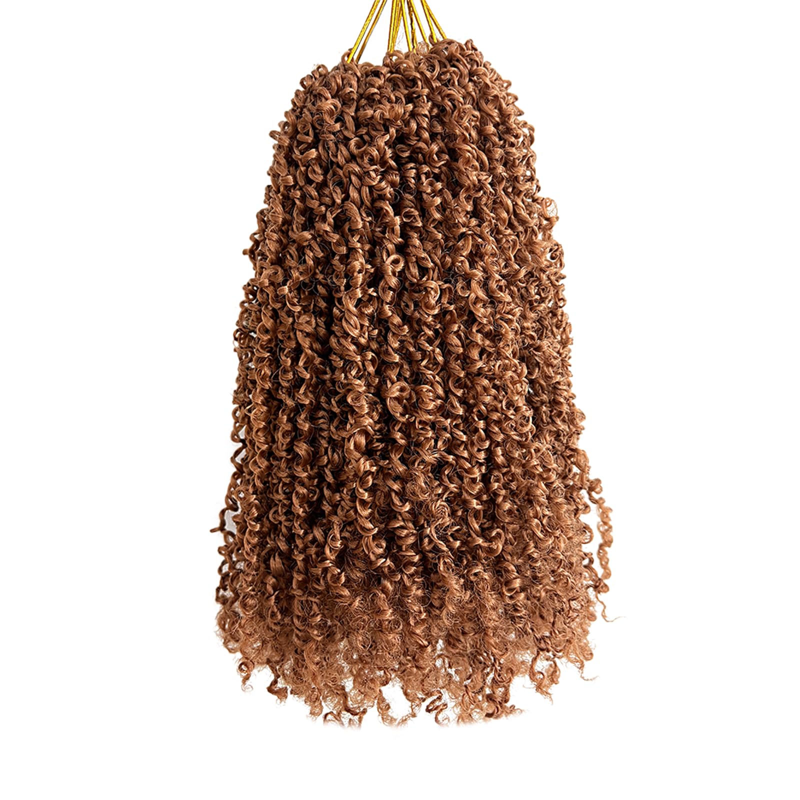 12 Inch Pre-Looped Yanky Twist Crochet Hair, 30 Strands/Pc, Mini Passion Twists, Senegalese Braiding Hair (30#, 8 Pcs/Pack)