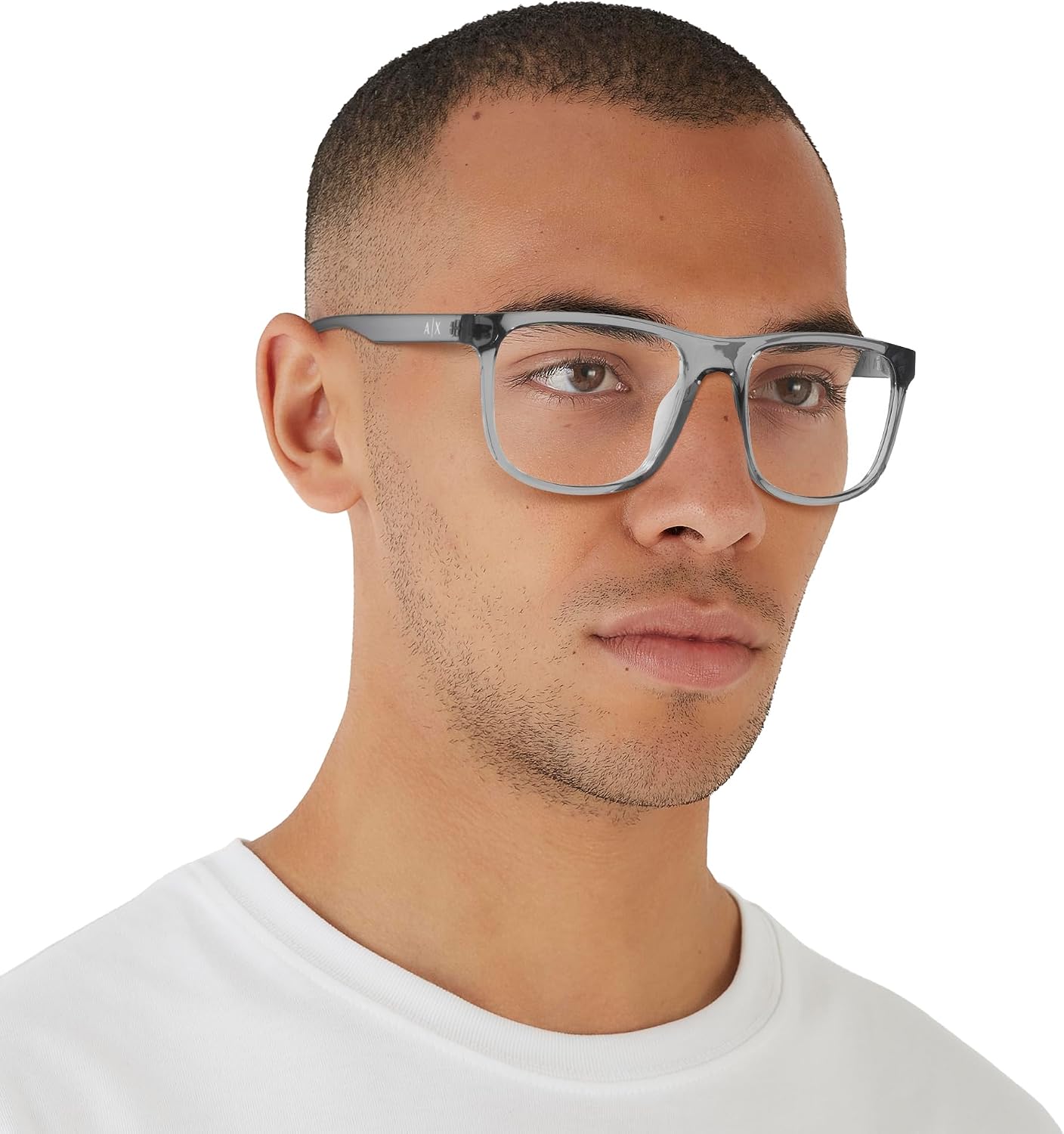 Armani Exchange mens Ax3101u Universal Fit Square Prescription Eyewear Frames