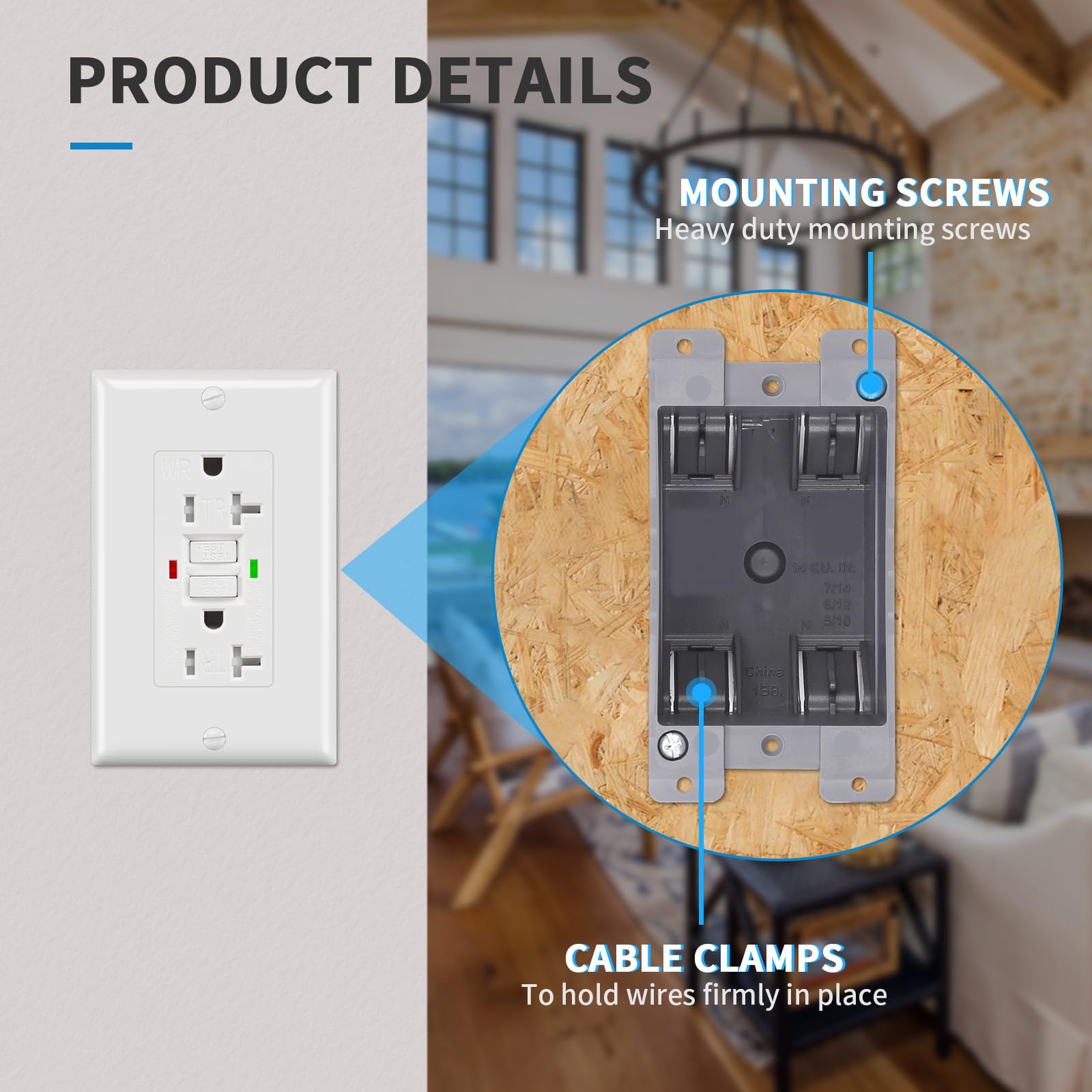 Electrical Outlet Boxes - 50 Pack, UL Listed -5