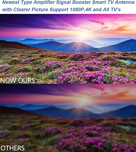 Miniatura 2 de Antena de TV de rango de más de 780 millas, antena de TV digital para Smart TV y televisores antiguos, antena HD amplificada para TV interior y