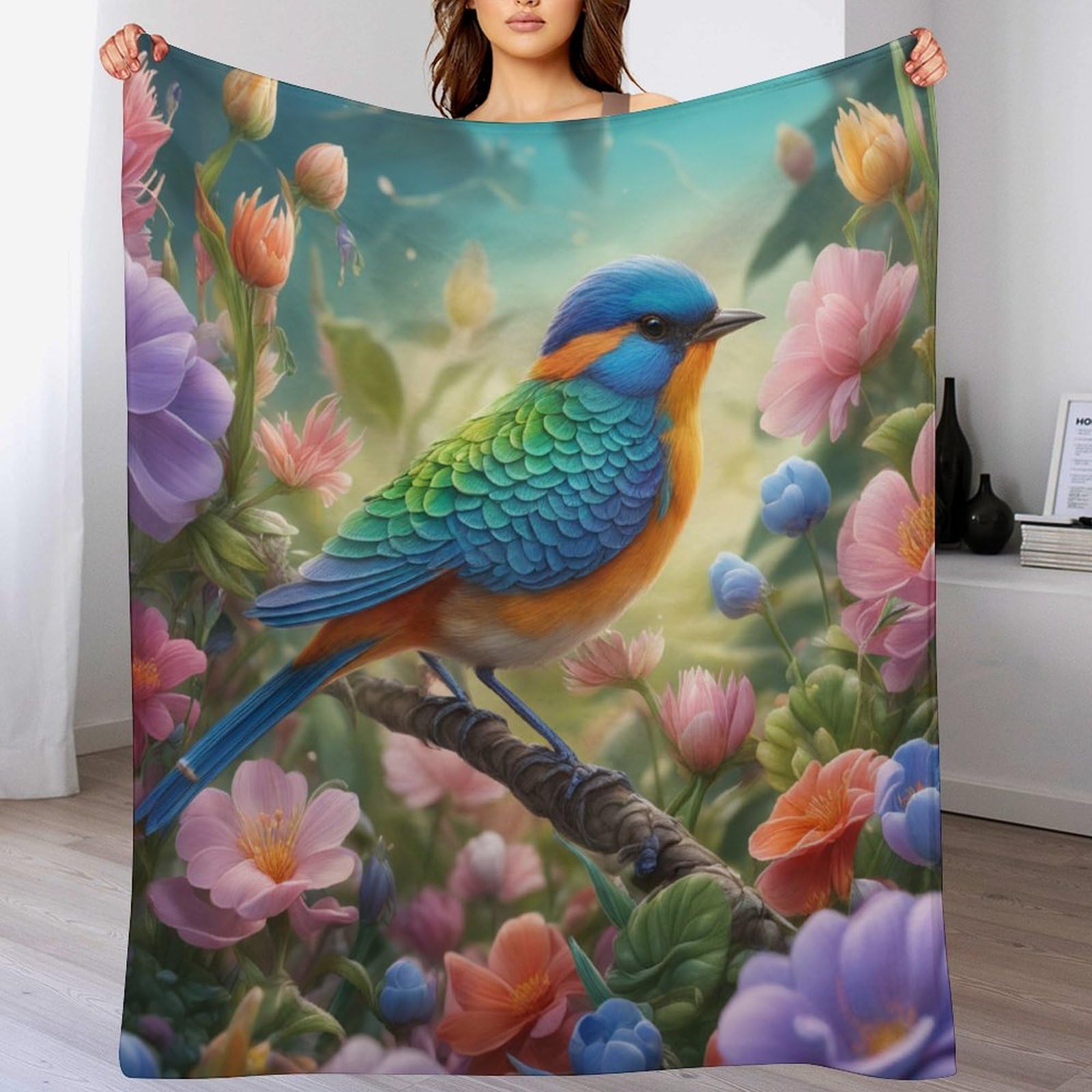 Couverture chaude en flannel anti-froid et légère pour grand lit adulte