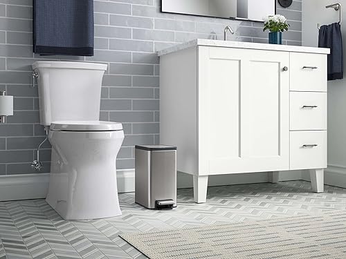 Miniatura 2 de Kohler Cubo de basura con tapa de 1.6 galones, 6 litros, acero inoxidable