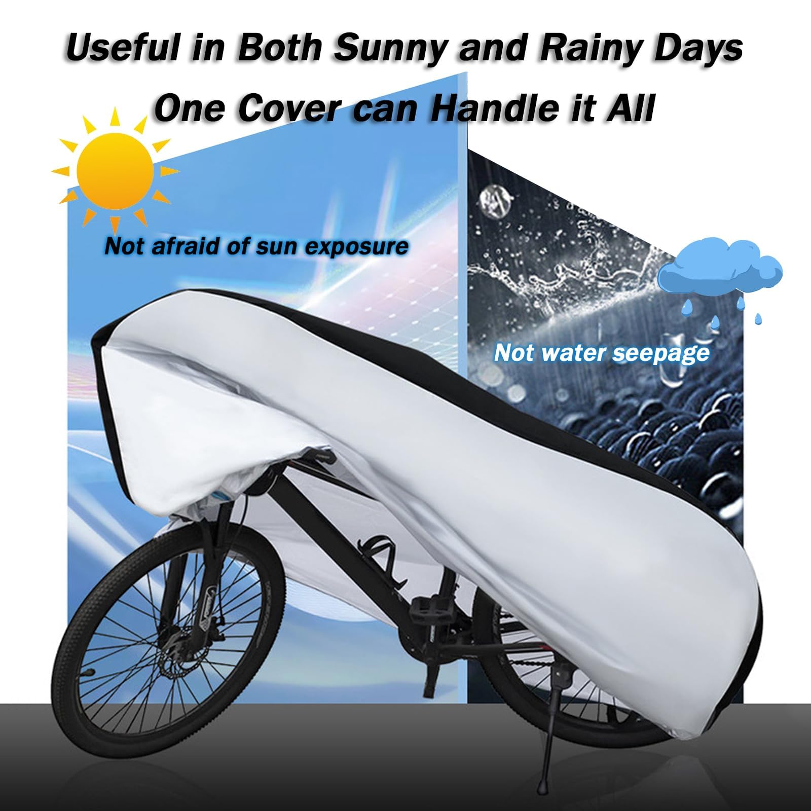 Copertura Bici per Bianchi E‑Oltre/E‑Arcadex | Protezione per tutte le stagioni Antivento e stabile Con foro antifurto Per Bicicletta Mountain Bike ed E-Bike