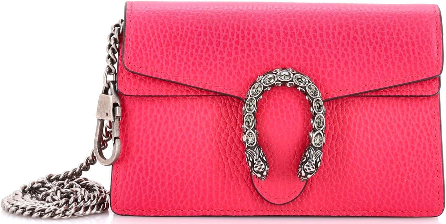 Pre-Loved Dionysus Bag Leather Super Mini, Pink