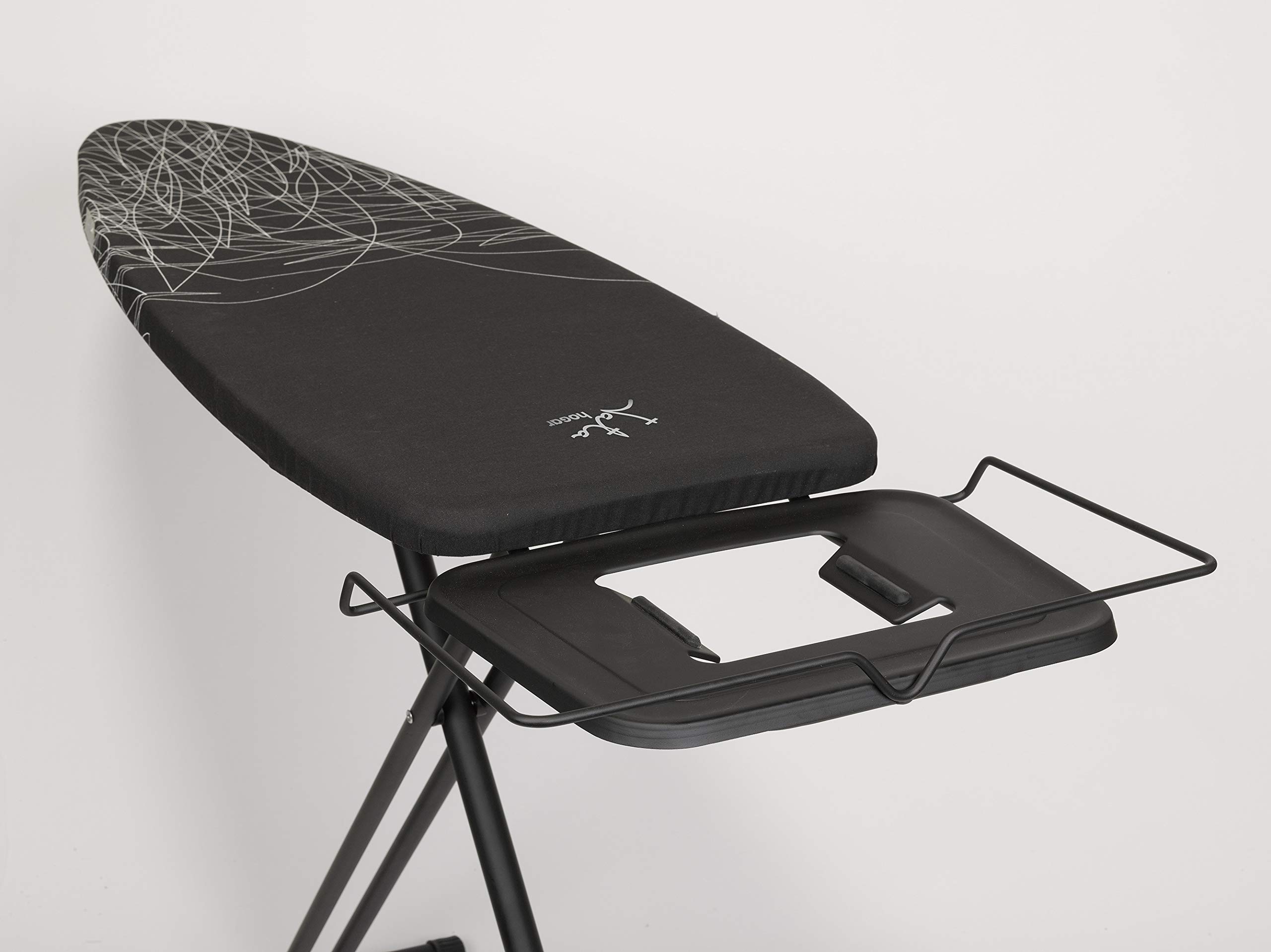 JATA HOGAR TP520 - Tabla de Planchar Plegable Ajustable en Altura, Medidas 123 x 40 cm, Estructura Termocalada, Funda 100% Algodón, Reposa Planchas, Varias Alturas, Fabricación europea