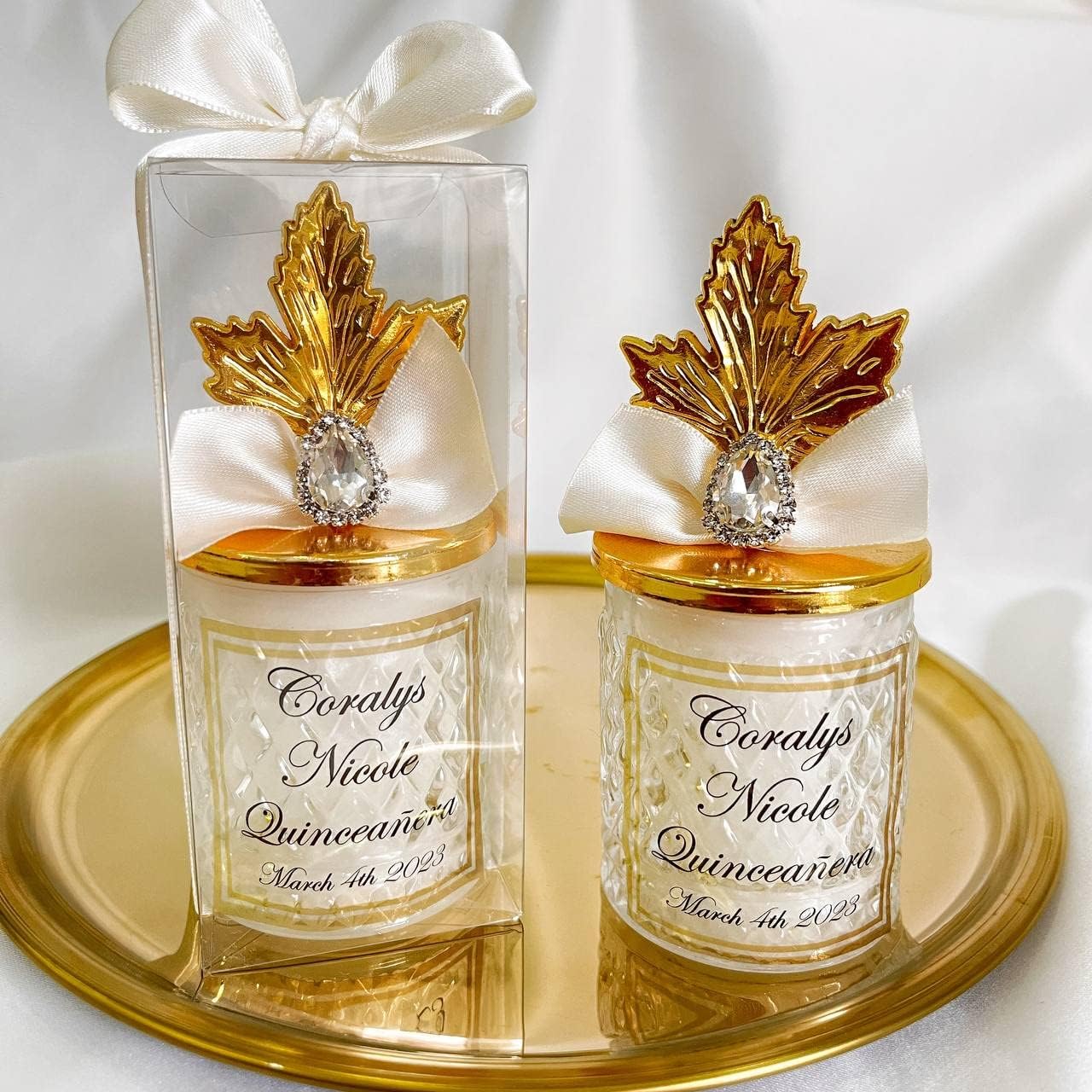 Luxury Wedding Candle Favors for Guests in Bulk, Gift