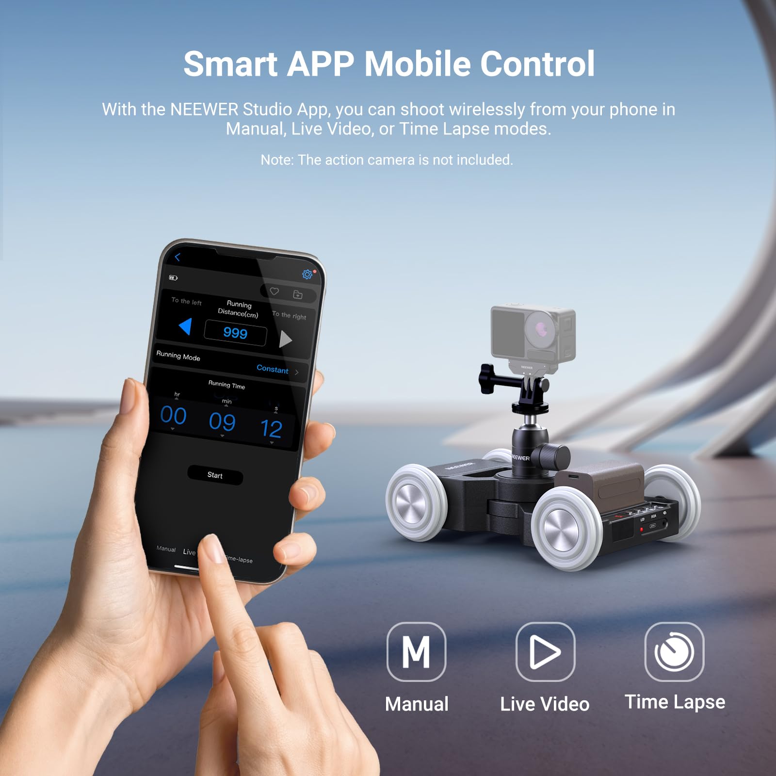 NEEWER DL400 Slider Motorisé Amélioré avec Contrôle par Application