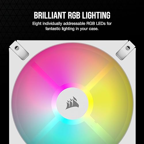 Miniatura 3 de CORSAIR iCUE AR120 RGB Digital 4.724 in ARGB-Compatible Ventilador Individual - Blanco