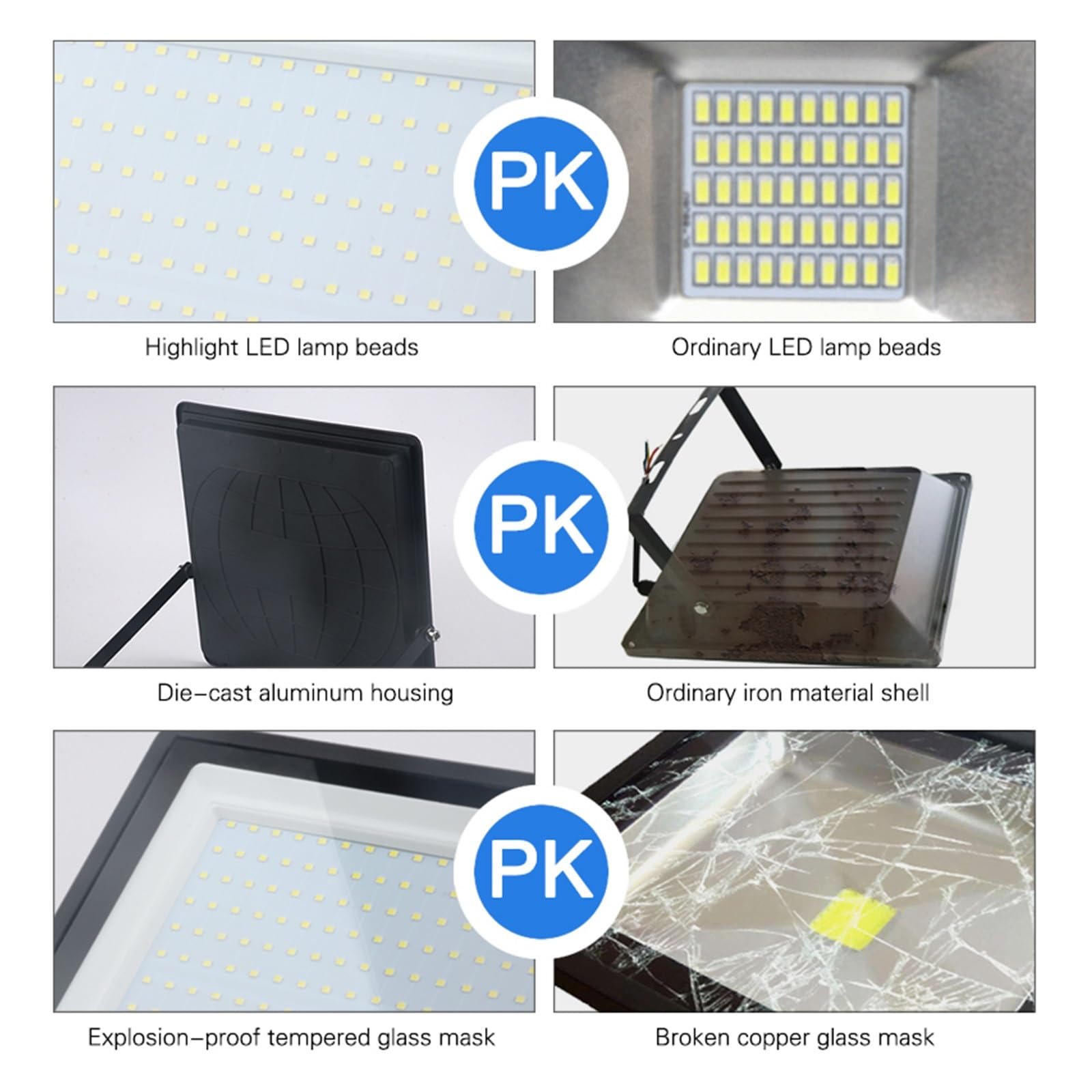 Proiettore a LED Proiettore A LED Da 300 W Illuminazione For Esterni IP67 Proiettore Da Giardino In Vetro Temperato Proiettore 200 W 150 W 100 W Illuminazione paesaggistica RGB(150W)