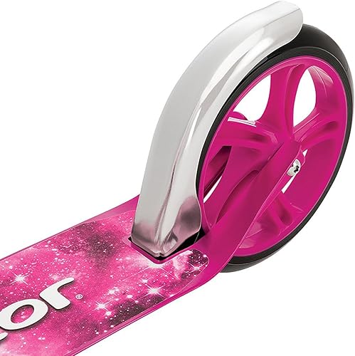 Vista 23 de Razor Patinete A5 Lux Kick para niños de 8 años en adelante, ruedas de uretano de 8 pulgadas, acabado anodizado con colores y gráficos llamativos