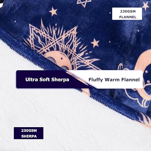 Vista 4 de THREE POODLE Wearable Blanket Hoodie for Women, Oversized Sherpa Sweatshirt Blanket for Adults Men, Cozy Hooded Blankets, Gifts for Teen Girls Women