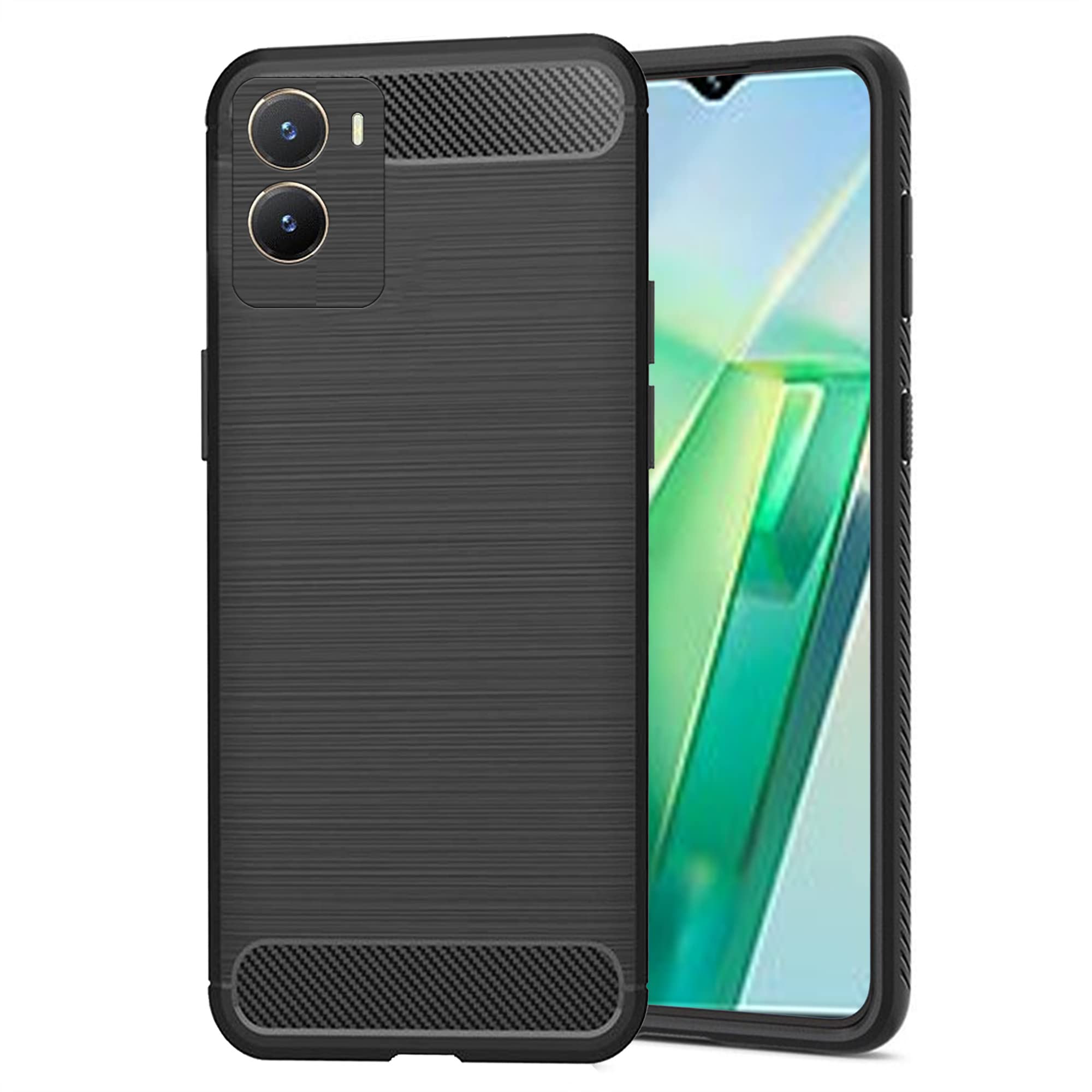Knotyy Vivo T2x 5G Back Cover | Hybrid Shock Proof Case Cover| Matte Soft Silicon Flexible | Back Cover for Vivo T2x 5G (Black) (B0C2N1SQXZ) Amazon Price History, Amazon Price Tracker