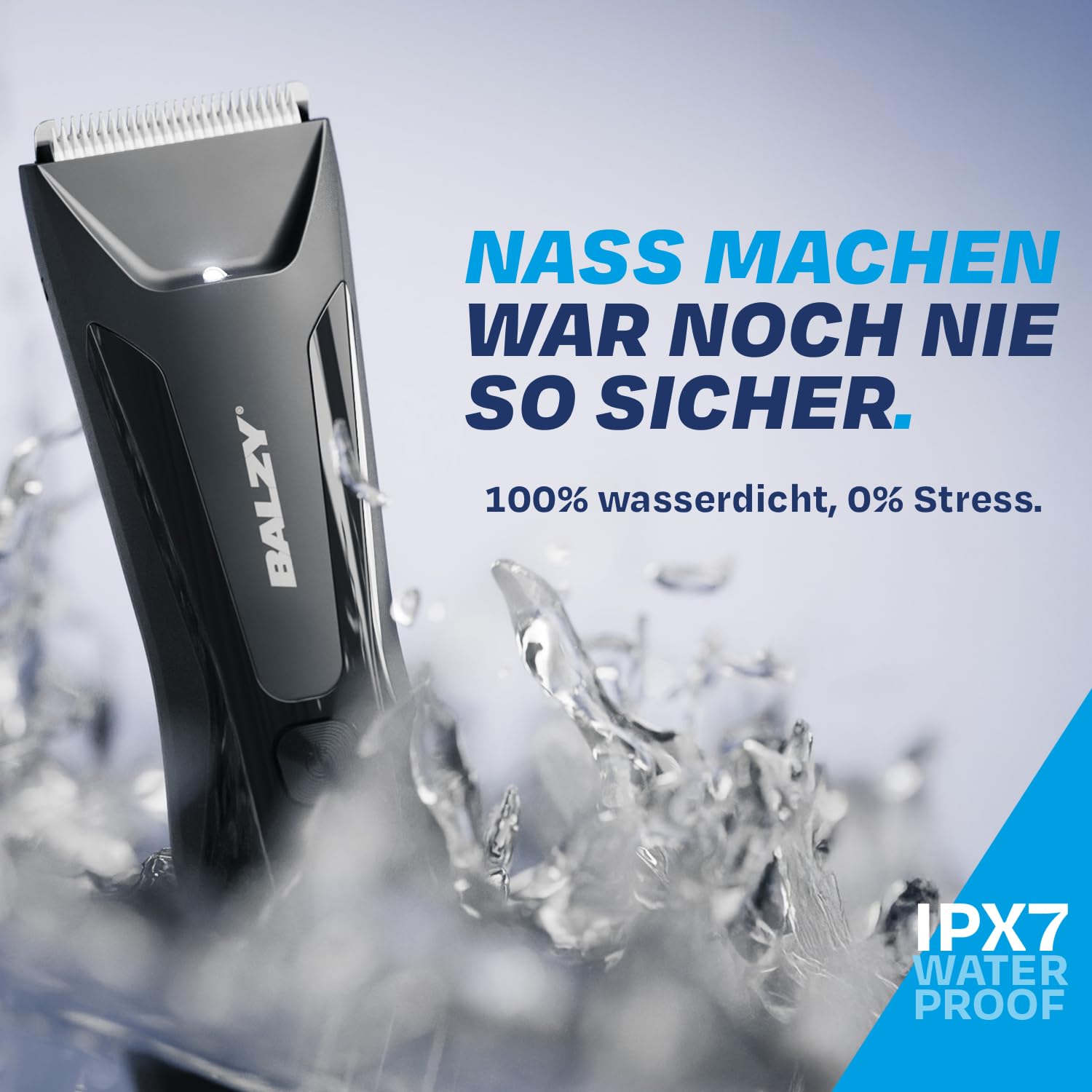 BushBuster® 4.0 Intimrasierer für Männer, Körperhaartrimmer für Brust, Rücken, Beine, Achseln & Intimbereich, Nass & Trocken, SafeShave™, Keramikklinge, USB-C, 90 Min. Laufzeit, IPX7