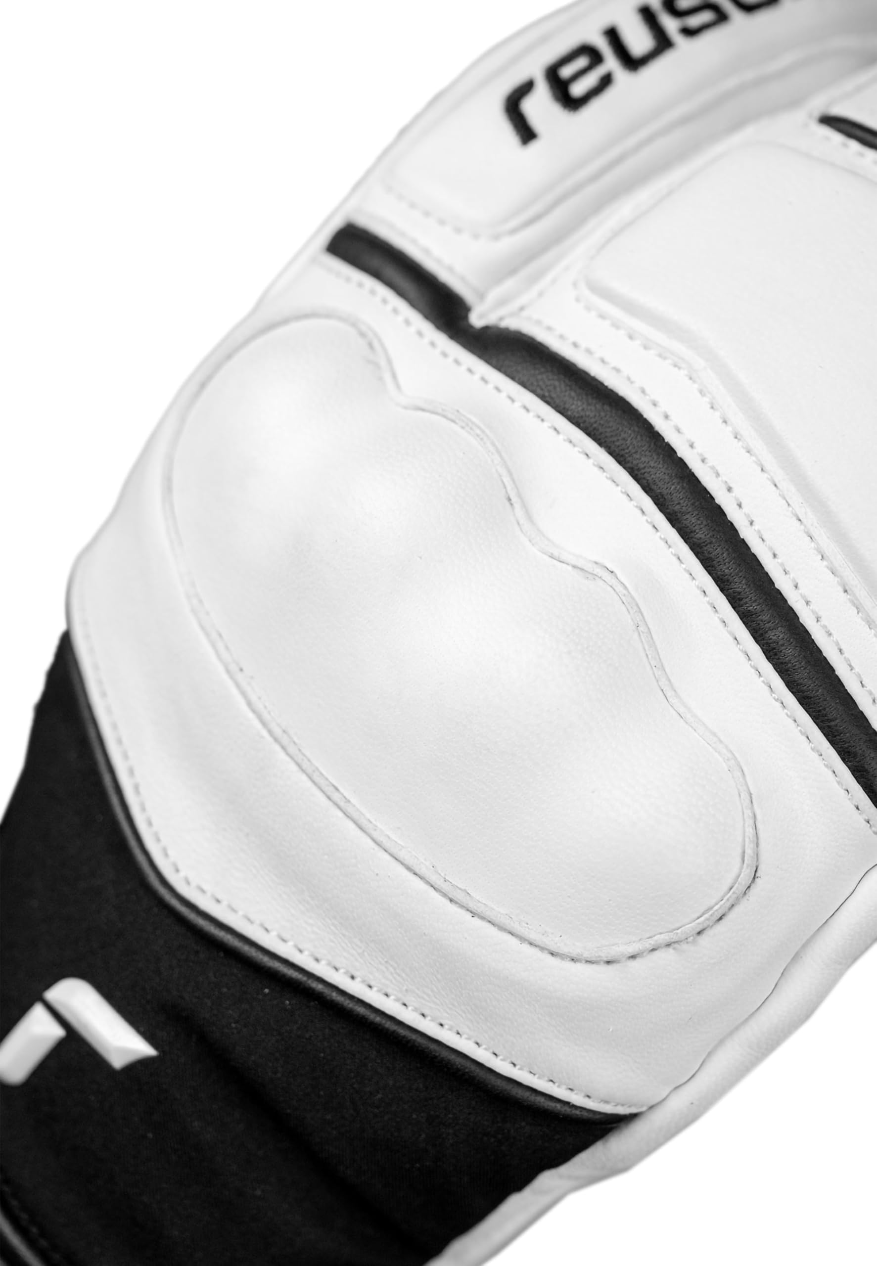 Reusch World Champ Lobster 3-Fingerhandschuhe Unisex Skihandschuhe – R-LOFT Isolation, Schafsleder, Knöchel- & Fingerpolsterung, Wasserdicht, Warm, Robust – Damen & Herren Wintersport